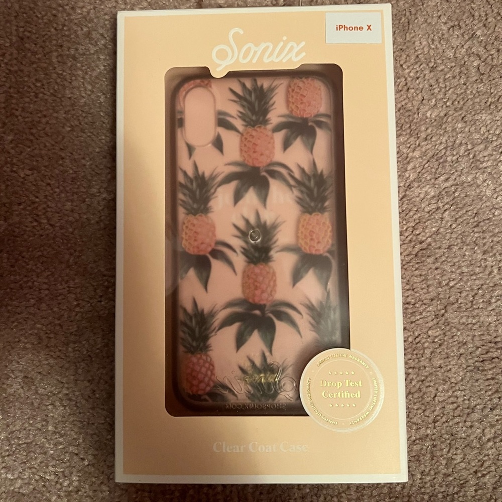 Pineapple Print iPhone X Case